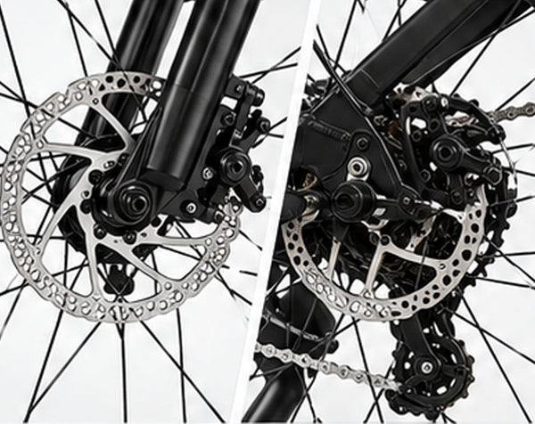 FRONT & REAR DISC BRAKES